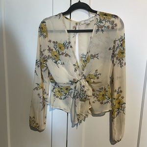 Floral Mesh Blouse